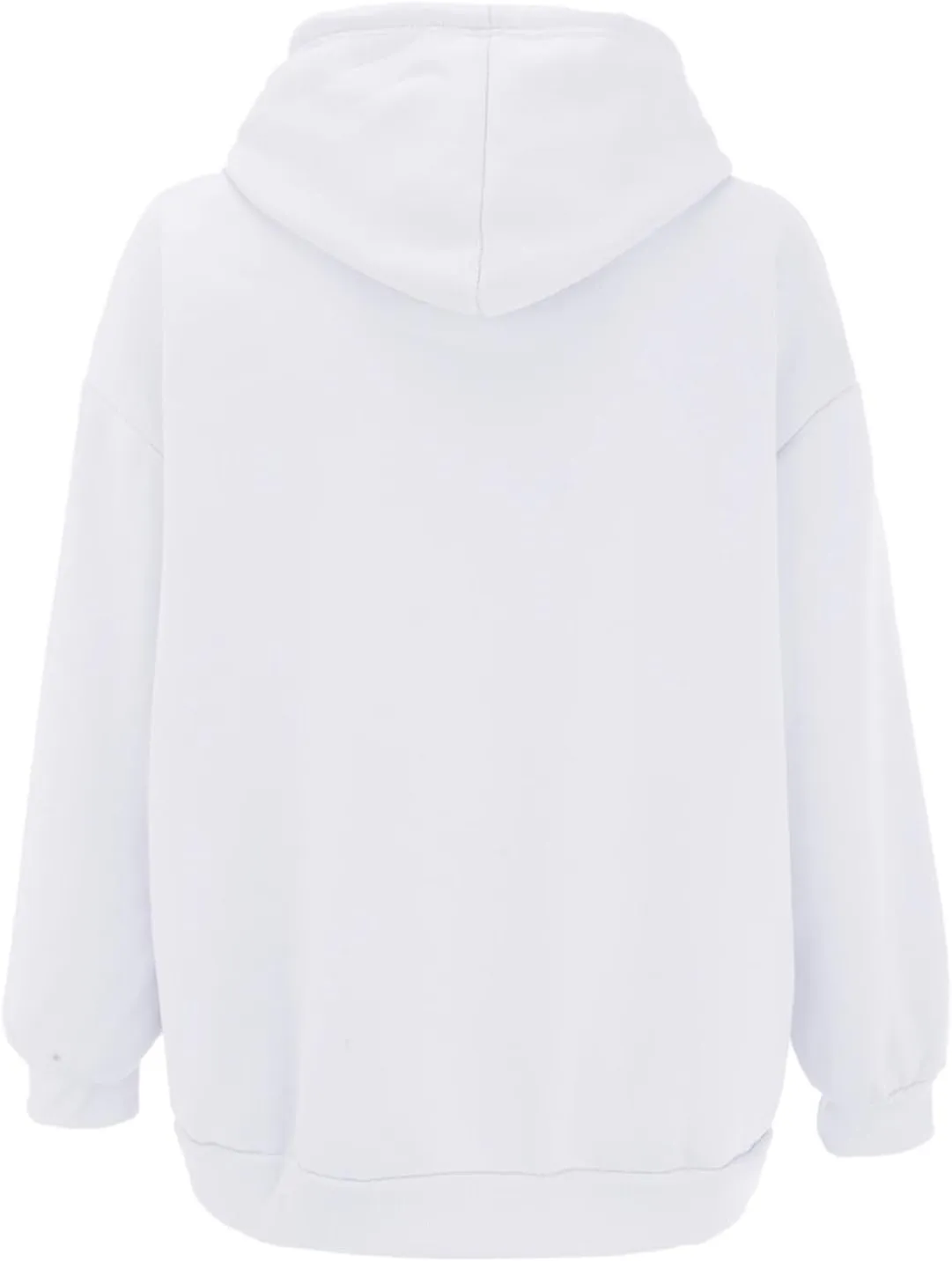 Women's Zip Up Hoodies Jacket Oversized Drawstring Hooded Sweatshirts with Pockets Long Sleeve Loose Fit Fall Coats