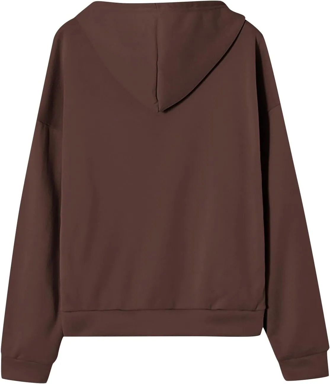 Womens Zip Up Hoodies Lightweight Fleece Jacket Oversized Hooded Sweatshirt Casual Drawstring Fall Clothes w/Pockets