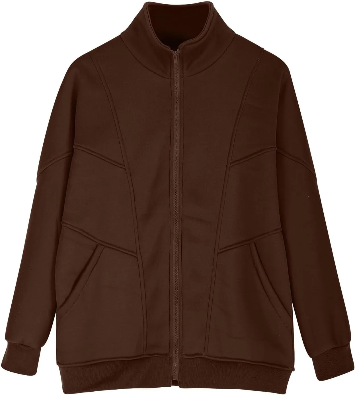 Womens Zip Up Hoodies Oversized Fleece Sweatshirts Jackets With Pockets 2024 Y2k Fashion Winter Fall Casual Outfits