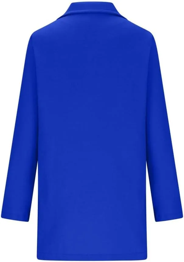 Wool Coat for Women Plus Size Thicken Pea Coats, Winter Stand Collar Single Breasted Wool Coats, Wool Blend Peacoat