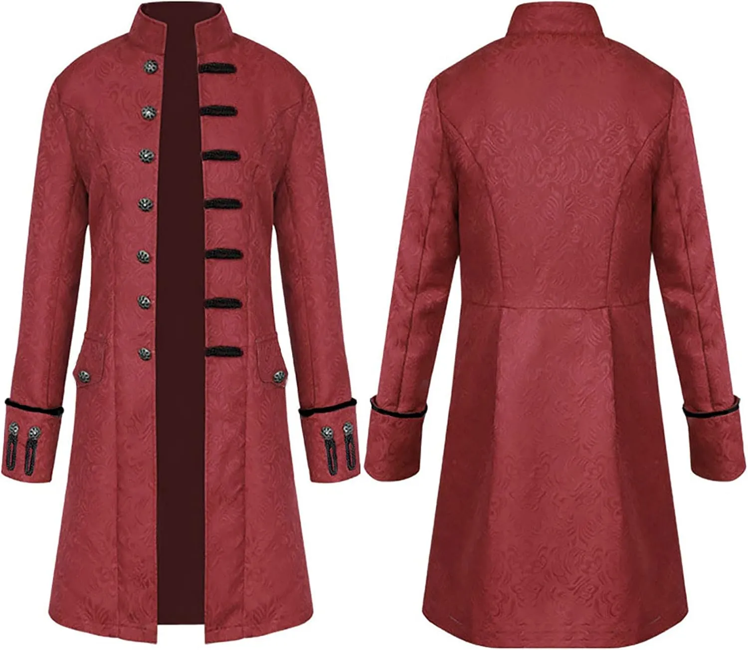 Ymosrh Mens Coats and Jackets Stylish Warm Vintage Tailcoat Jacket Overcoat Outwear Buttons Coat Coats Jackets