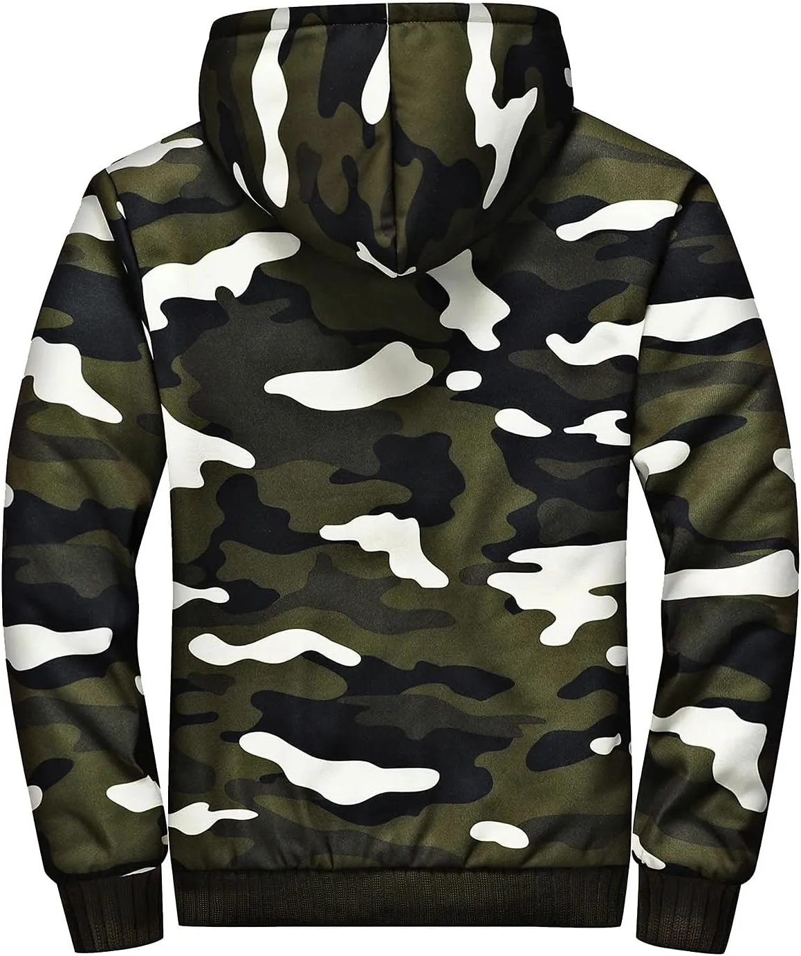 Ymosrh Men's Hooded Sweatshirt Zip Up Hoodie Fleece Lined Pullover Sweatshirts Casual Jacket Coat Sweatshirt, S-5XL