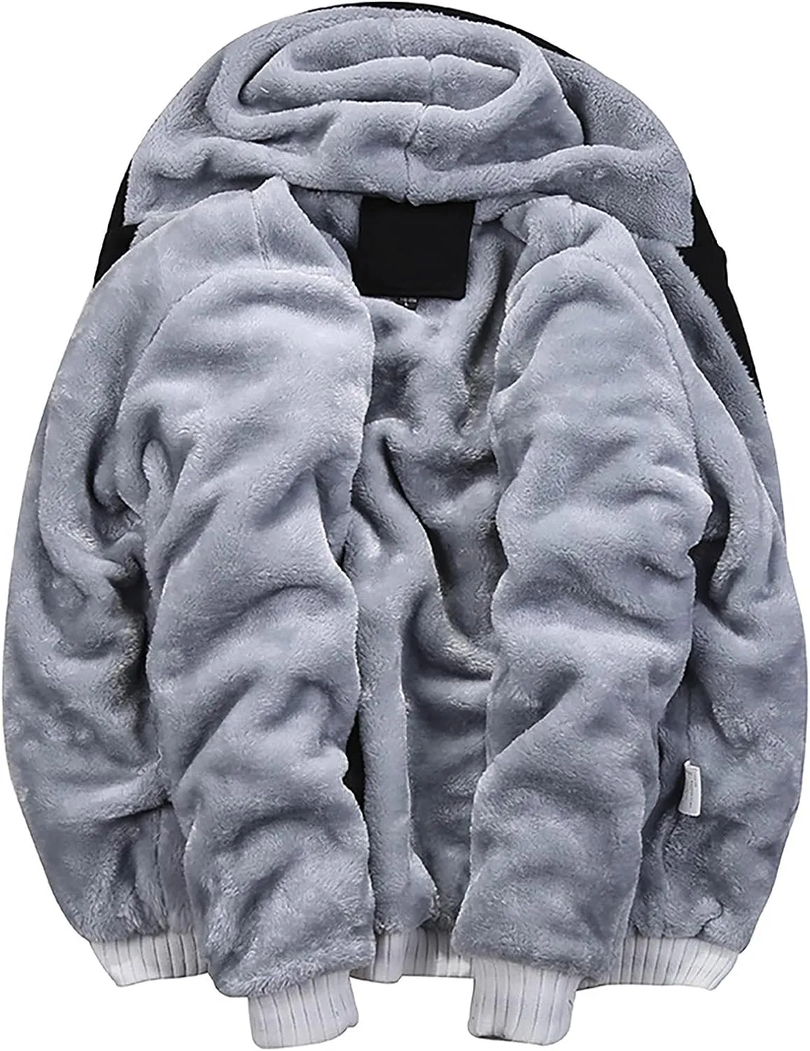 Ymosrh Men's Hooded Sweatshirt Zip Up Hoodie Fleece Lined Pullover Sweatshirts Casual Jacket Coat Sweatshirt, S-5XL