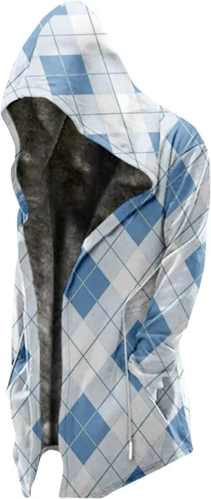 Ymosrh Men's Zipper Hoodie Casual Workout Sport Sweatshrit Zip Up Hoodies Plaid Long Sleeve Hoodies, M-6XL