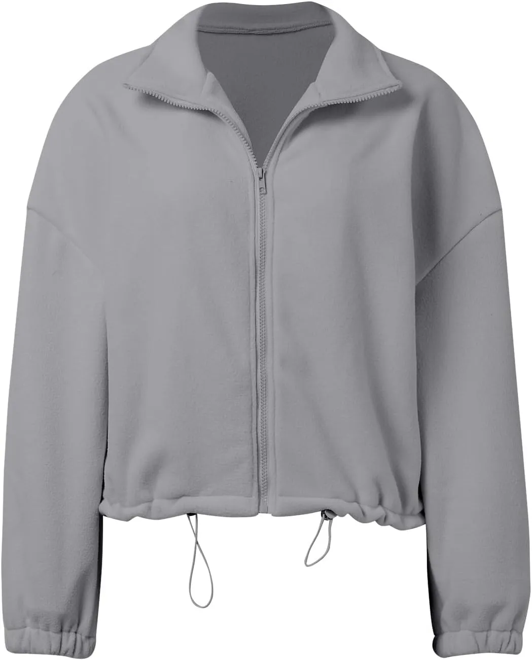 Zip Up Hoodie for Women Oversized Sweatshirt Fleece Cropped Jacket Trendy Fleece Jacket Workout Sherpa Coat Fall Outfits