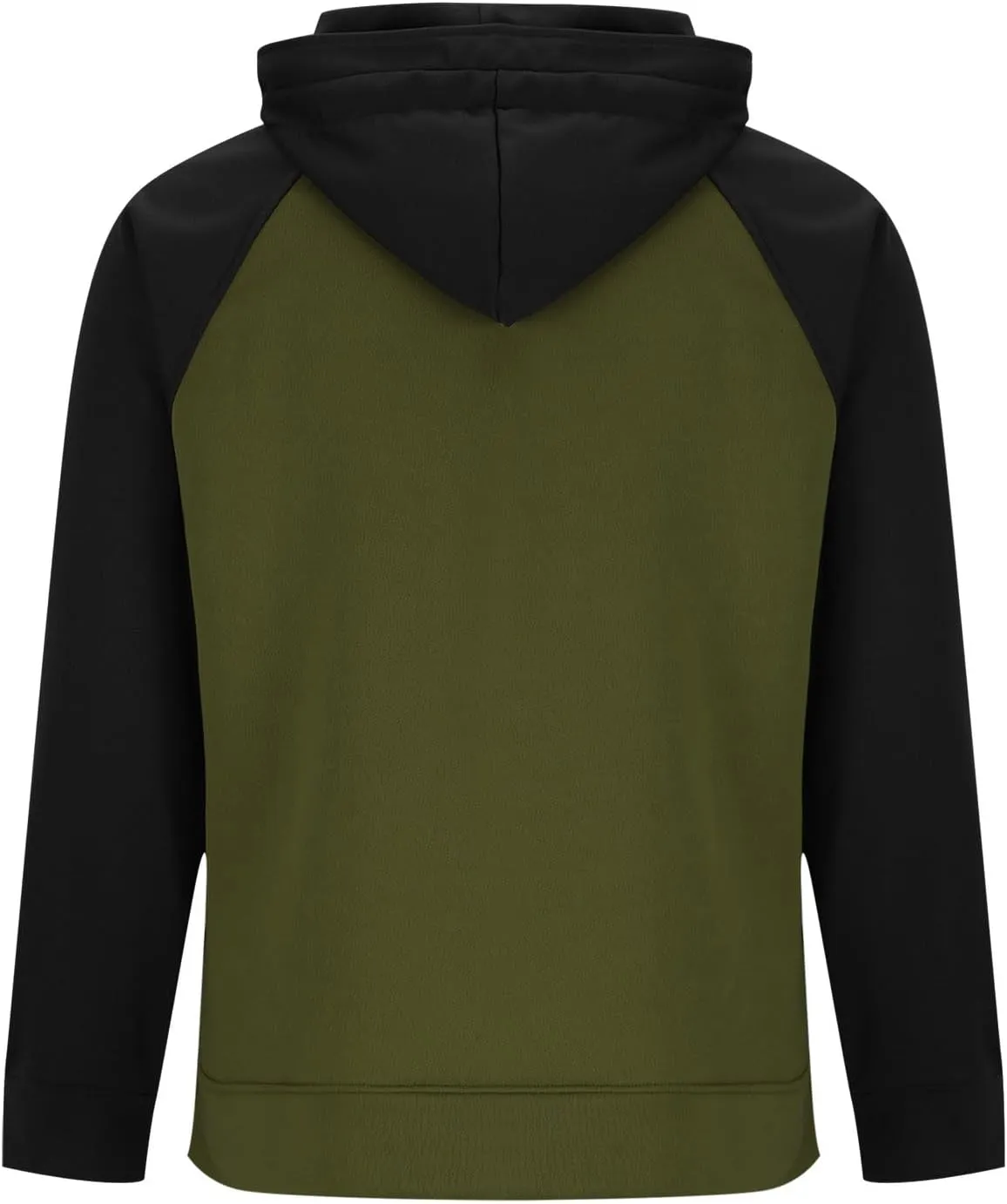 Zip Up Hoodie Men Big and Tall Long Sleeve Cargo Sweatshirts Casual Color Block Tactical Pullover Shirt Multi Pockets