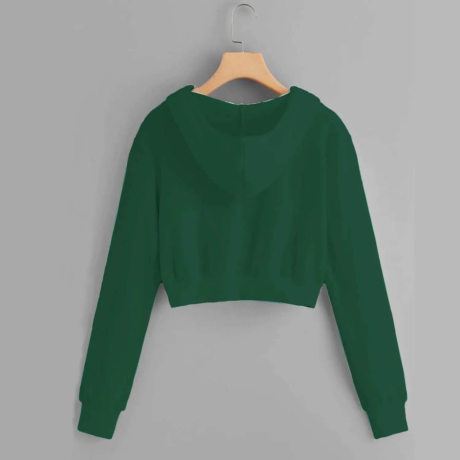 Zip Up Hoodie Women 2024 Long Sleeve Cropped Sweatshirts for Teen Girls Y2K Jacket with Pockets Fall Fashion Clothes