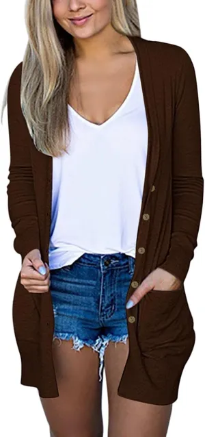 ZYXTIM Summer Cardigans for Women Lightweight Long Sleeve Button Down Thin Sun Protection Outerwear Beach Cover Up 2024 Fall