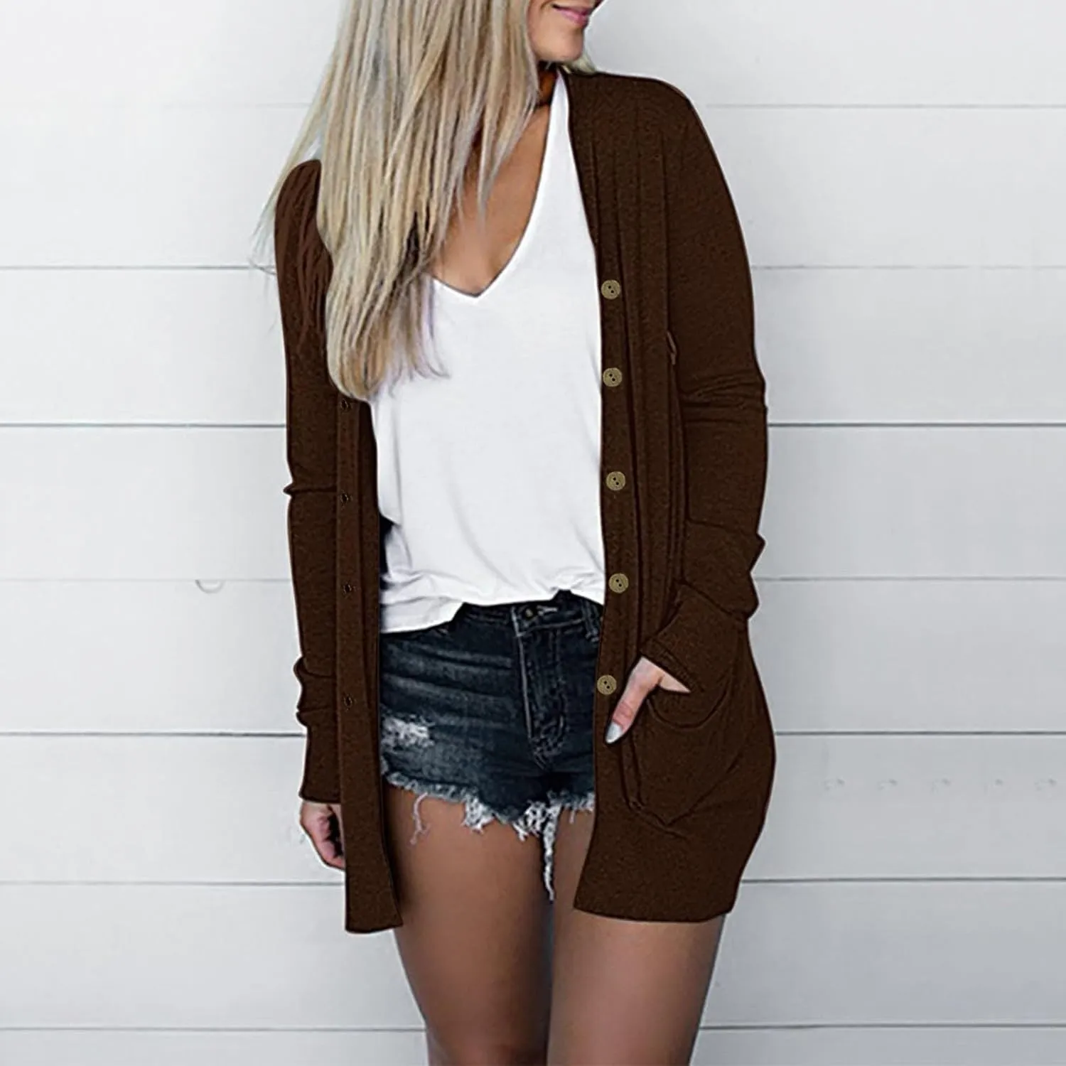 ZYXTIM Summer Cardigans for Women Lightweight Long Sleeve Button Down Thin Sun Protection Outerwear Beach Cover Up 2024 Fall